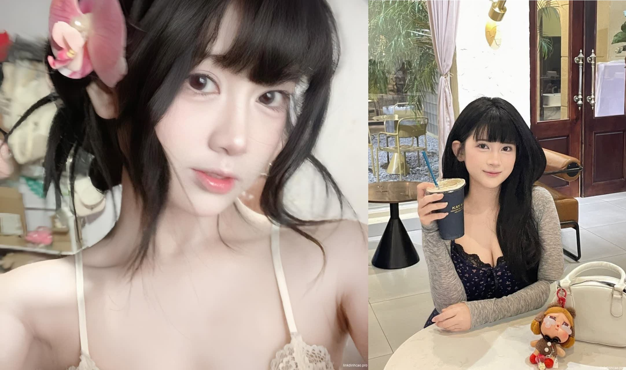 không che:Nhìn như thiên thần nhưng em khoái banh háng